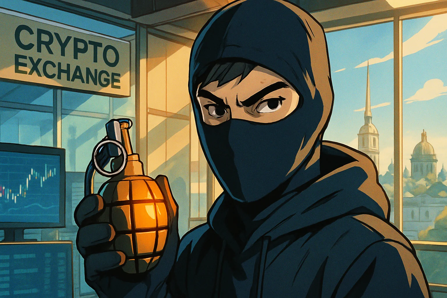 ¡Usa granadas de imitación para robar el intercambio! Detenido en el acto un joven ruso de 21 años