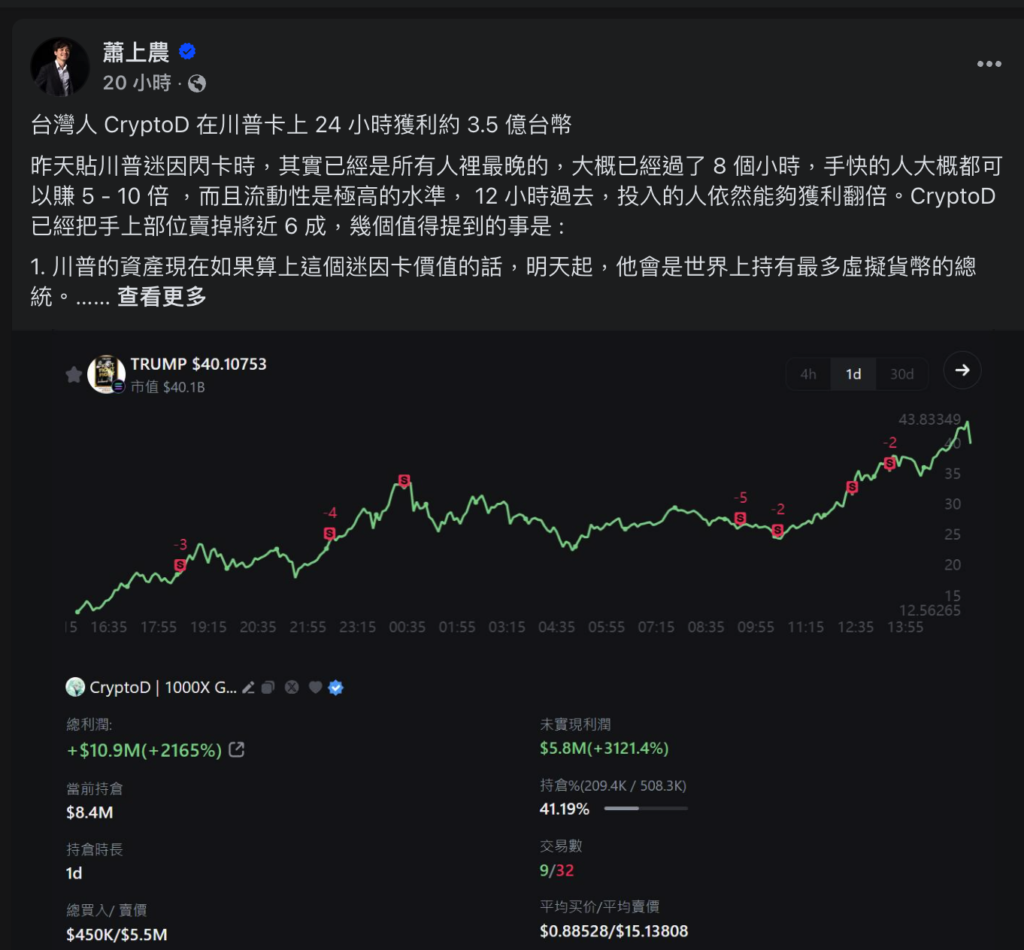 La emisión de moneda de Trump fue informada por el Los taiwaneses 